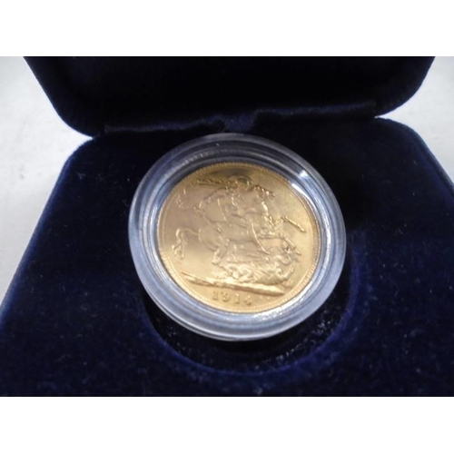 1138 - A 1914 gold sovereign.