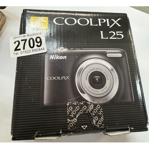 2709 - A boxed Coolpix L24 digital camera