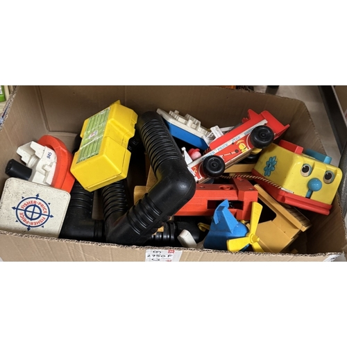 2750F - 2 boxes of vintage Fisher Price toys