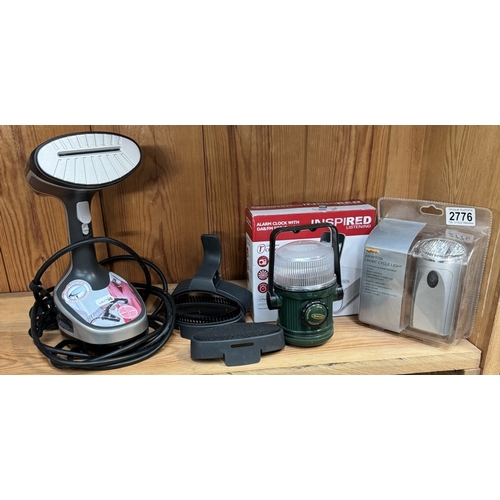 2776 - A Tefal clothes steamer & other items