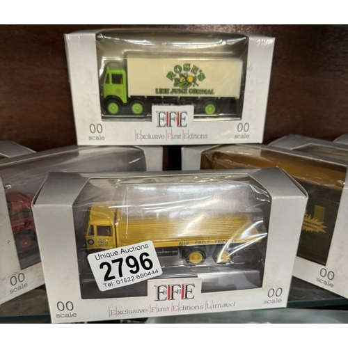 2796 - A quantity of boxed E.F.E Exclusive first editions commercial vehicles (2 shelves)