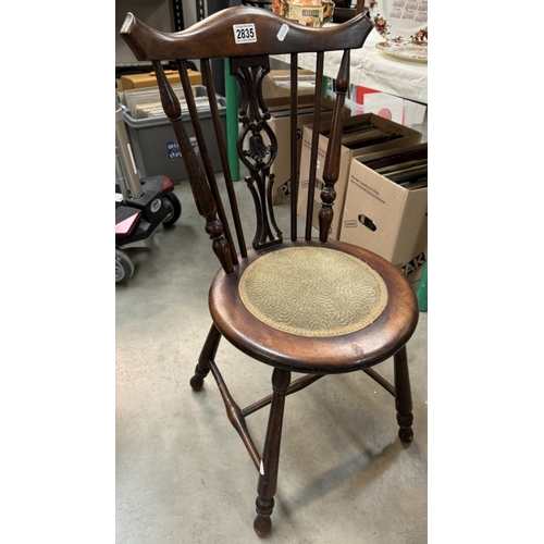 2835 - A 19th/20th century high back music room stool