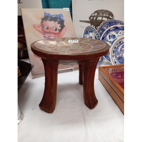 2916 - A wooden tribal stool