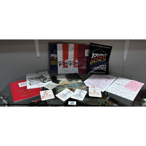 25 - A quantity of Souvenia programmes & LPs including Michael Jackson, Grease, Elton John etc