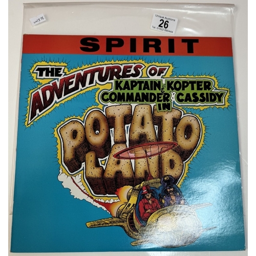 26 - Spirit The Adventurers of Kaptain Kopter & Commander Cassidy In Potato Land. Beggard Banquet label C... 