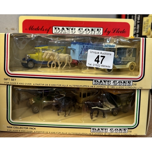 47 - 4 boxed Lledo Days Gone model gift sets