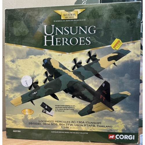 50 - 2 Boxed Corgi model planes. AA33502, AA31304