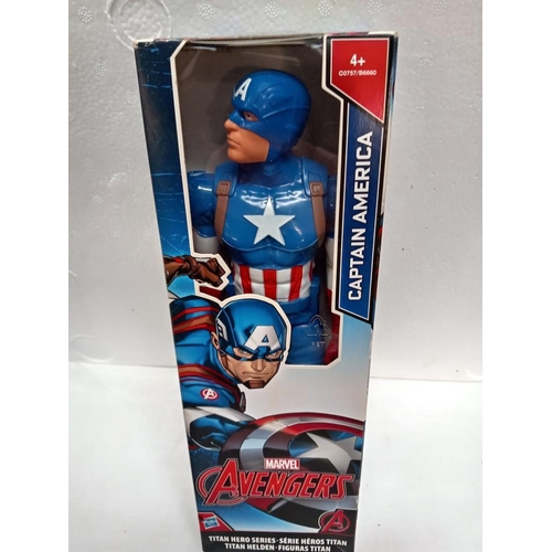 65 - A quantity of new boxed Marvel Avengers Captain America figures etc.