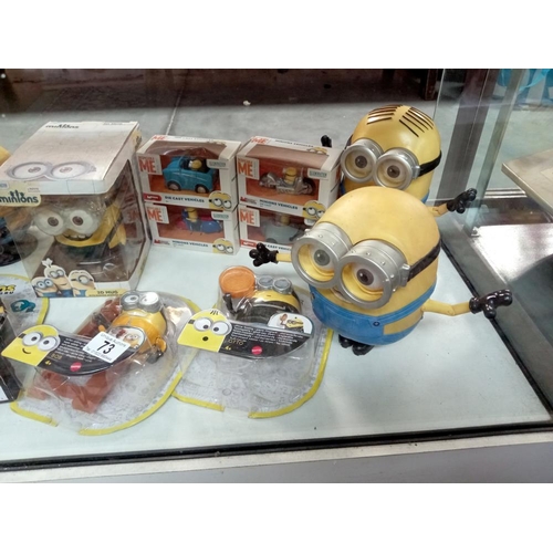 73 - A quantity of Minions new in boxes, packages etc.