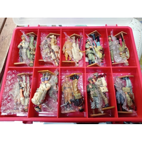 76 - A set of Del Prado military figures, 1-100+ magazines