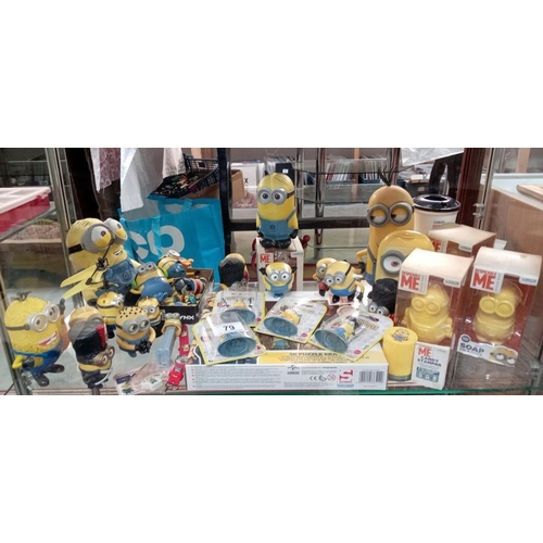 79 - A good lot of Minions, some new in boxes, some toiletries etc.