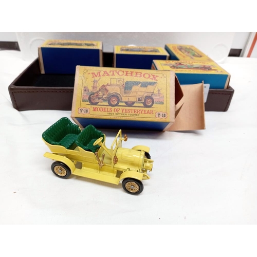 81 - 6 boxed early Matchbox models of Yesteryear