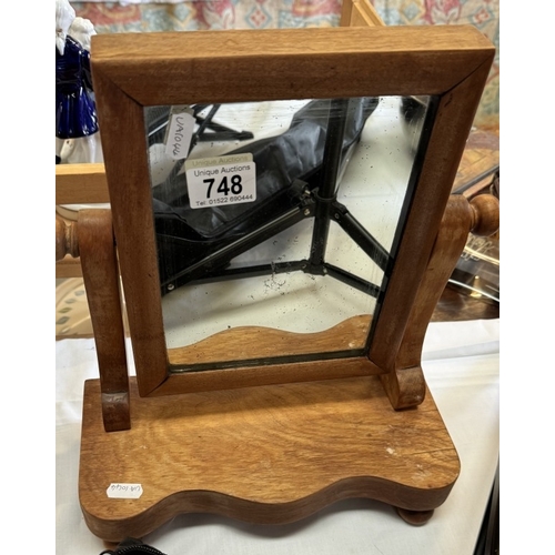 748 - A dressing table mirror