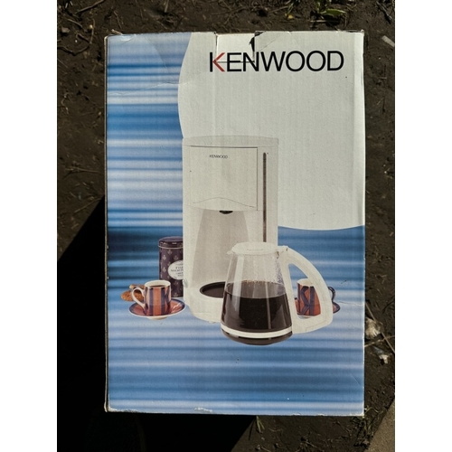 164 - A Kenwood percolator, travel iron & fan heater