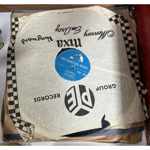 755 - A quantity of rock 'N' roll 78's including Elvis/Ricky Nelson, Stan Freberg & Gene Vincent