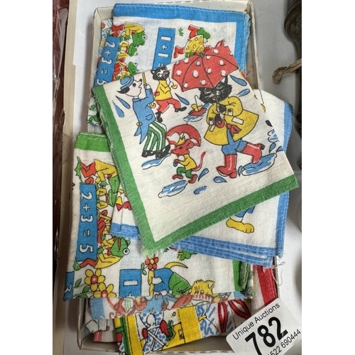 782 - A quantity of vintage children's handkerchiefs