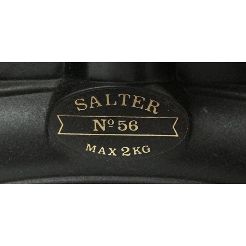 807 - A Salter kitchen scale with weights