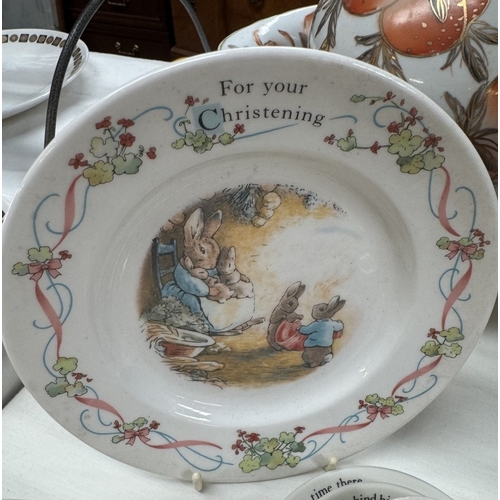 816 - A quantity of Bunnykins nursery dishes etc. & a Tom Tom the pipers son dish