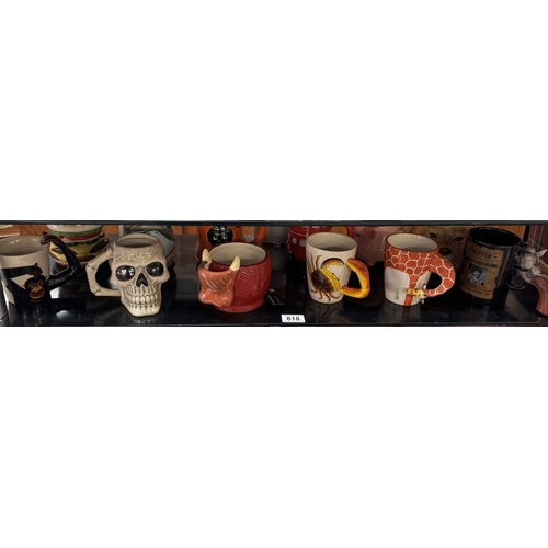 818 - A quantity of character mugs