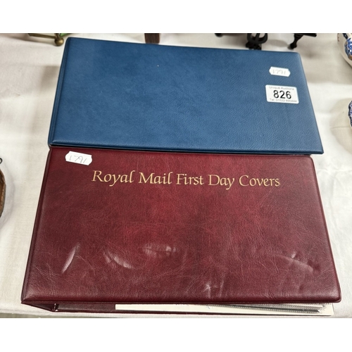 826 - 2 Albums of first day covers