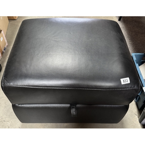 833 - A large foot stool pouffe with storage box