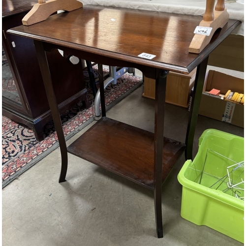 843 - An Edwardian mahogany side table