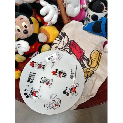 898 - A varied selection of Mickey & Minnie Mouse memorabilia