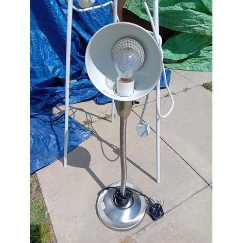 949 - A tripod floor standing spot lamp & 1 other