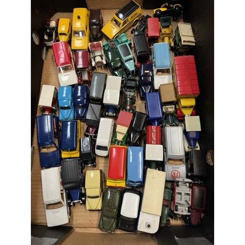 102 - A large box of mixed diecast including Matchbox & Corgi