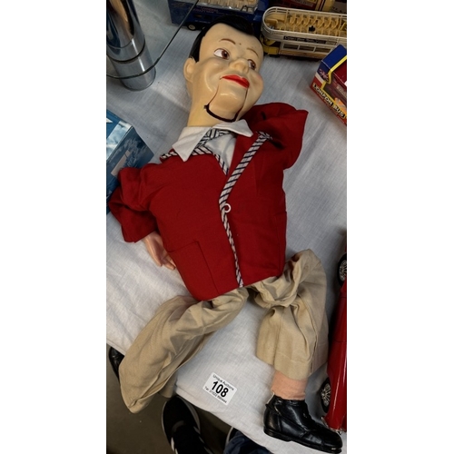 108 - A vintage Jerry Mahoney Jolly Jim Ventriloquist doll