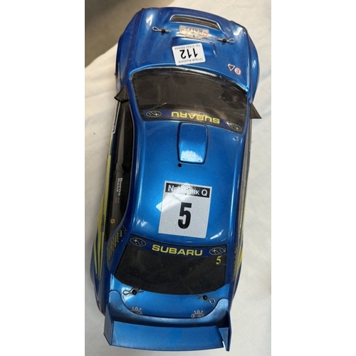 112 - A radio control Subaru Impreza rally car