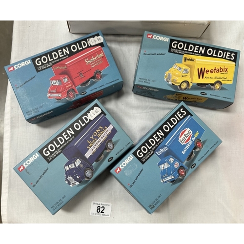 82 - 3 Corgi collectors club models CC18303, CC18009, CC18008 & 4 Corgi Golden Oldies Bedford & Thames tr... 