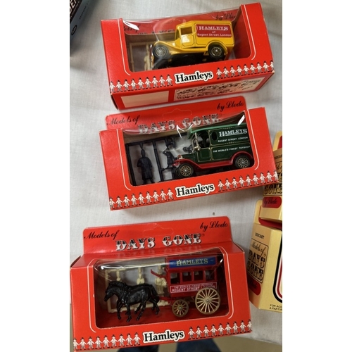 84 - A quantity of Lledo sets including GWR anniversary models, Hamleys 1st series set of 6, Ringtons 3 c... 