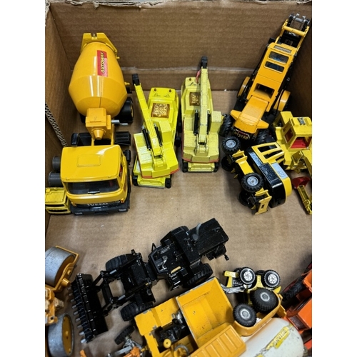 90 - A good selection of Diecast construction vehicles including JOAL, Britains, Corgi & Matchbox