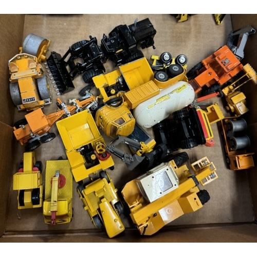 90 - A good selection of Diecast construction vehicles including JOAL, Britains, Corgi & Matchbox