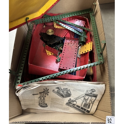 92 - A box of Meccano