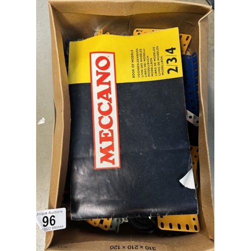 96 - A box of Meccano