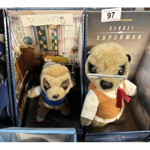 97 - 6 Boxed Meerkats & two unboxed