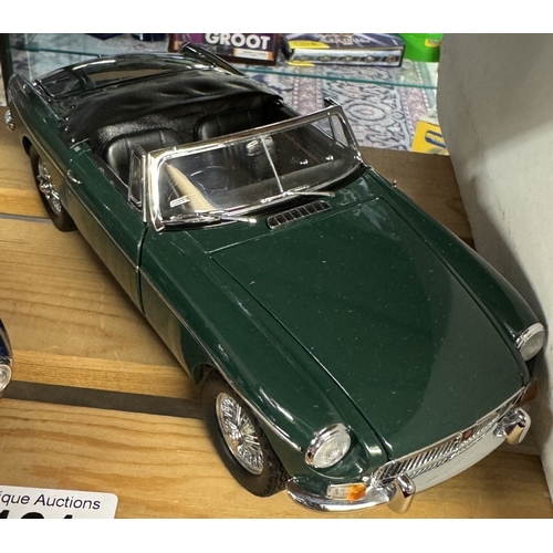 121 - 2 Boxed Crestley Collection diecast MGB & AC Cobra model cars