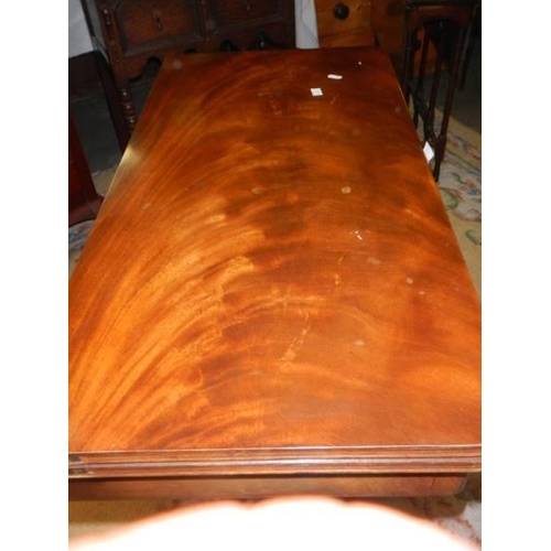 1770 - A Victorian mahogany fold over games table, COLLECT ONLY.