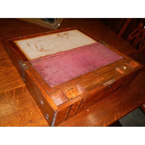 1773 - A mahogany inlaid writing box.