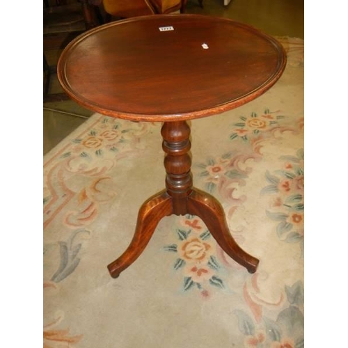 1777 - A Victorian mahogany circular tip top tripod table, COLLECT ONLY.