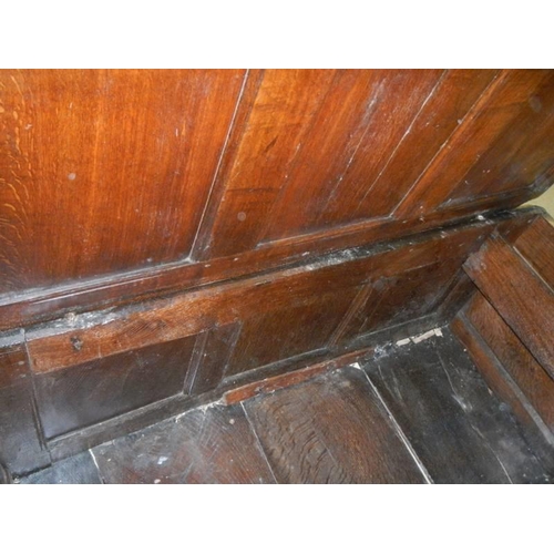 1778 - A late 17th / early 18th century oak coffer, COLLECT ONLY.