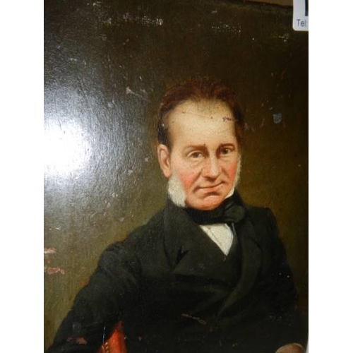 1808 - A small portrait painting of a gentleman.