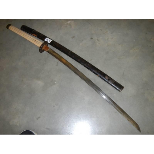 1809 - A Japanese Samuroi sword, COLLECT ONLY.