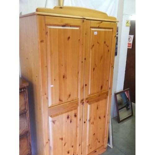 1820 - A pine wardrobe, COLLECT ONLY.