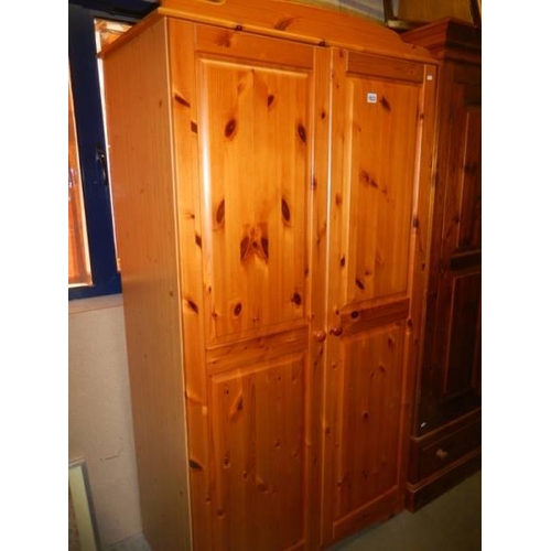 1823 - A pine wardrobe, COLLECT ONLY.