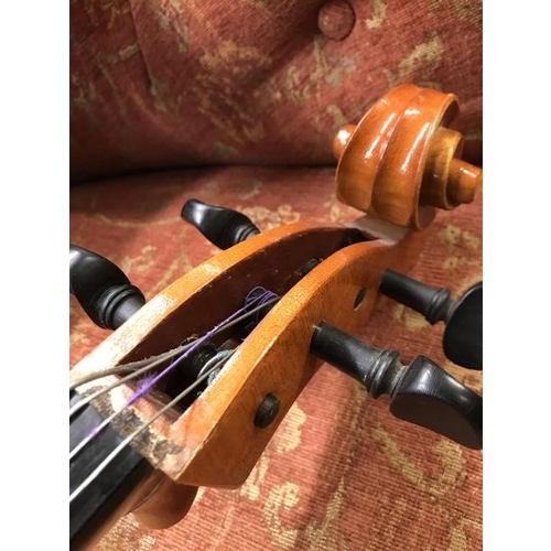 1780 - A good cello in soft case. COLLECT ONLY.