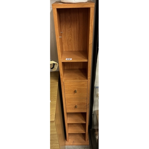 639 - A slim storage unit with 2 drawers