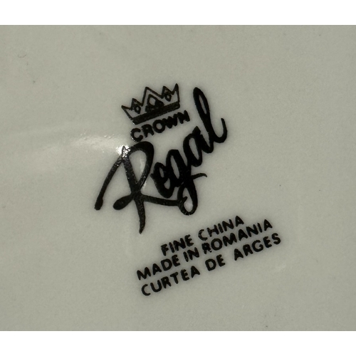 644 - A Crown regal Romanian bone China dinner service